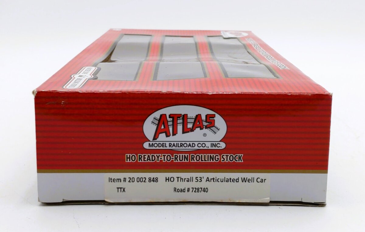 Atlas 20002848 HO TTX Thrall 53' 3-Unit Articulated Well Car Set #728740