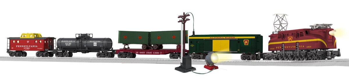 Lionel 6-30171 Pennsylvania Deluxe GG-1 O Gauge Electric Freight Train Set