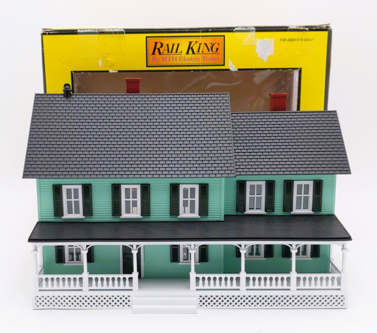 MTH 30-9047 O Green Country House With Dark Green Shutters #4