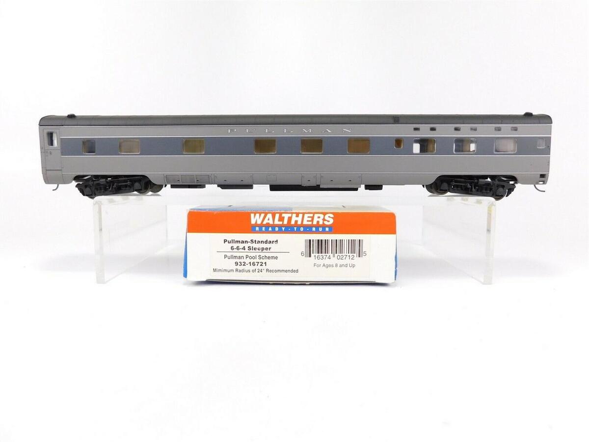 Walthers 932-16721 HO Scale Pullman Pool Scheme Sleeper Car LN/Box