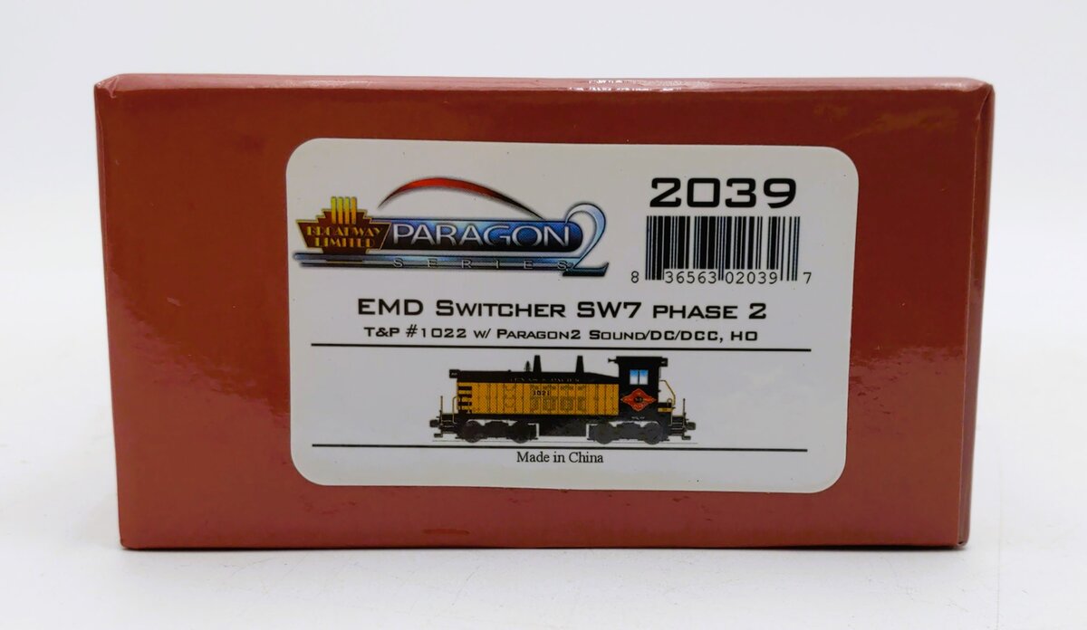 Broadway Limited 2039 HO T&P EMD SW7 Ph2 Diesel Switcher w/DCC/Sound #1022