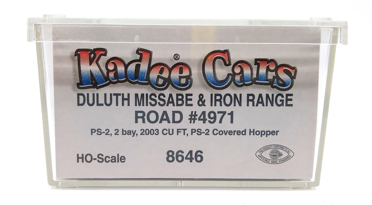 Kadee 8646 HO Duluth, Missabe & Iron Range PS2 2-Bay Covered Hopper #4971