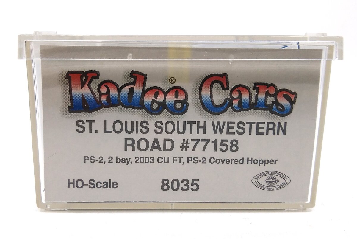 Kadee 8035 HO Cotton Belt SSW PS-2 Two-Bay Covered Hopper #77158