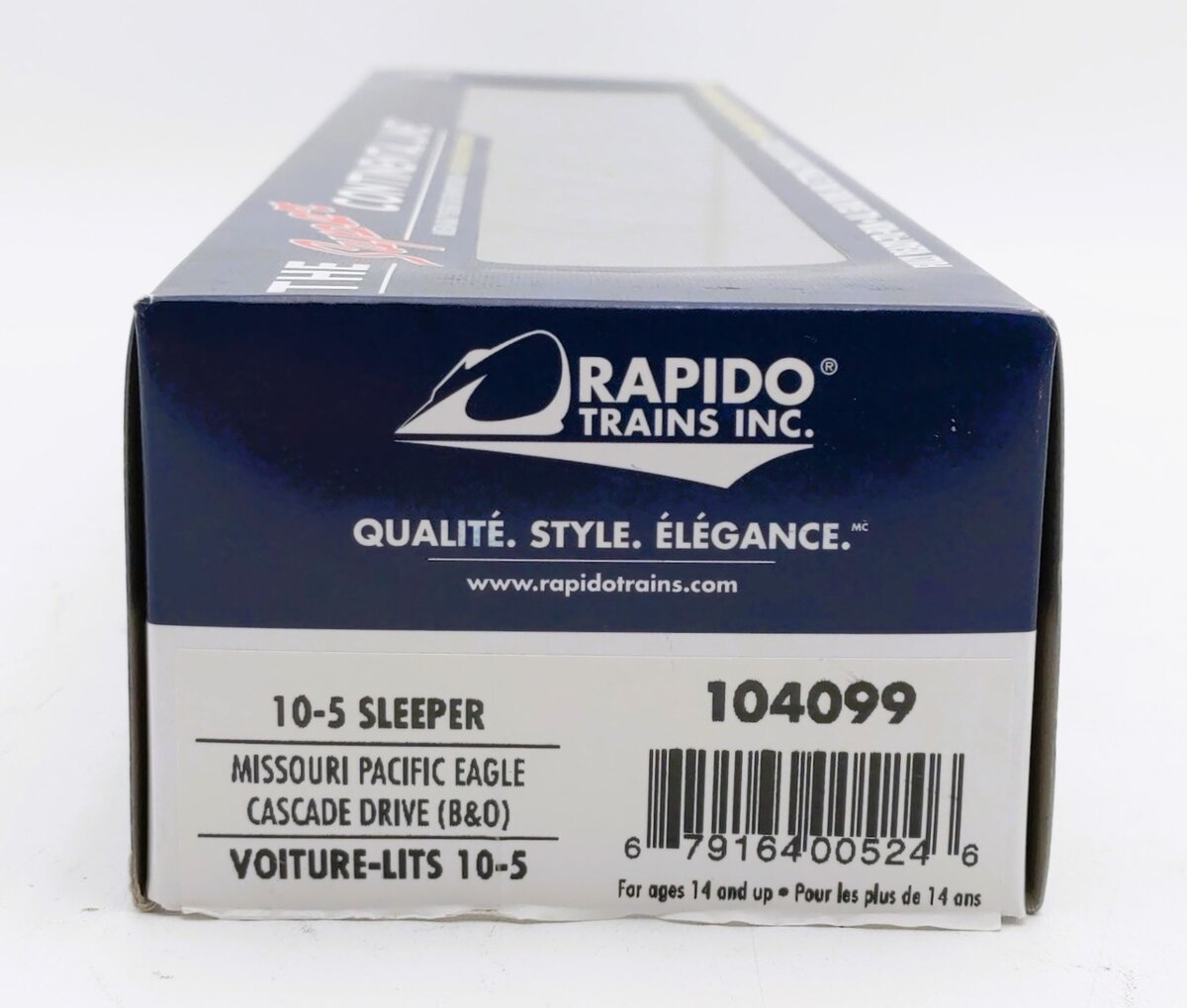 Rapido Trains 104099 HO Missouri Pacific Eagle "Cascade Drive" 10-5 Sleeper