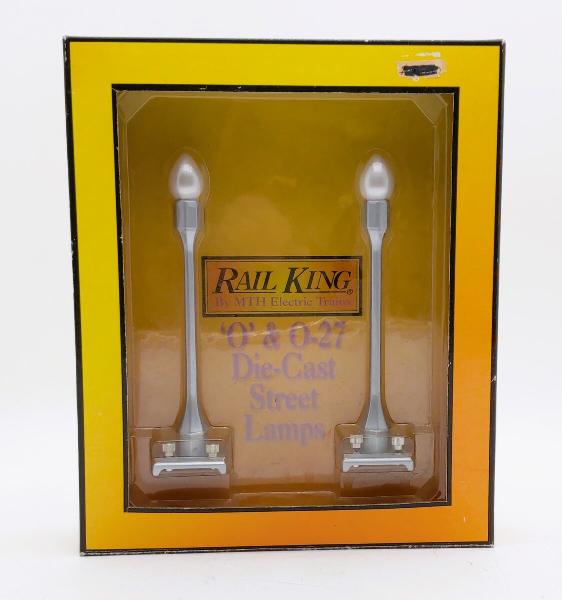 MTH 30-1078 O 580-1 Silver Street Lamp Set (Set of 2) LN/Box