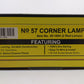MTH 30-1084 O #57 Red Diecast Corner Lamp Set (Pack of 2) LN/Box