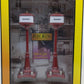 MTH 30-1084 O #57 Red Diecast Corner Lamp Set (Pack of 2) LN/Box