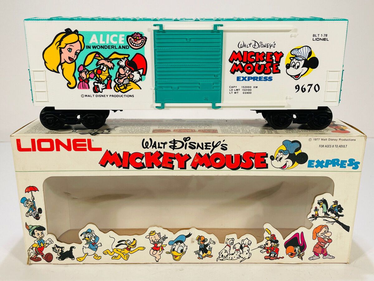 Lionel 6-9670 O Gauge Disney Alice in Wonderland Hi-Cube Boxcar #9670 LN/Box