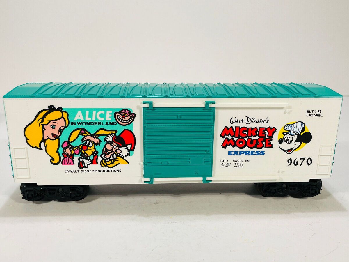 Lionel 6-9670 O Gauge Disney Alice in Wonderland Hi-Cube Boxcar #9670 LN/Box