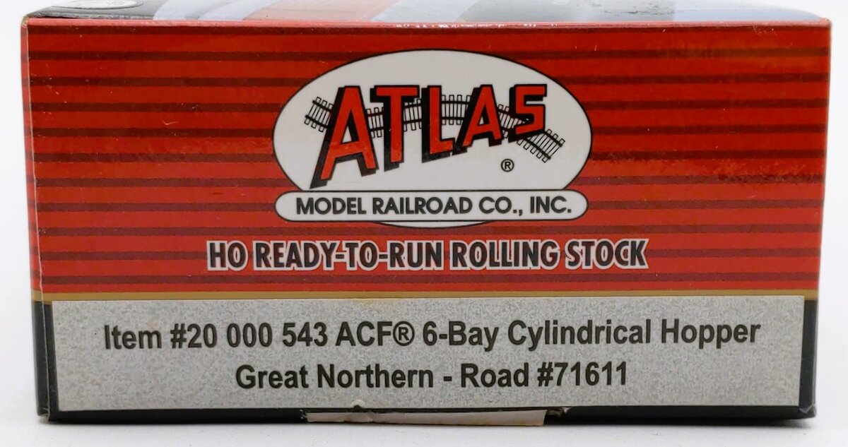 Atlas 20000543 HO GN ACF® 6-Bay Cylindrical Hopper #71611