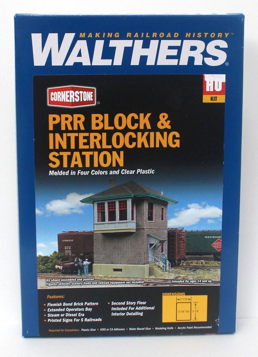 Walthers 933-2982 HO Scale PRR Pennsylvania Block/Interlocking Station Kit