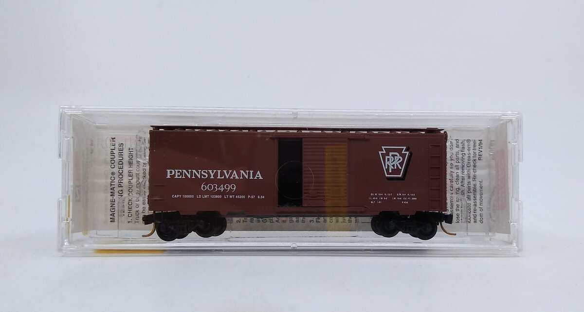 Micro-Trains 20780/3 N Scale Pennsylvania 40' Single Door Boxcar #603499