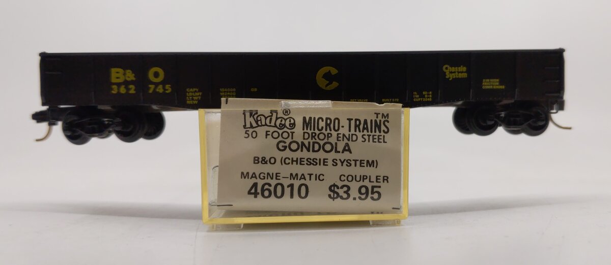 Micro-Trains 04600010 N B&O 50' Fishbelly Side Gondola w/ Drop Ends #362745