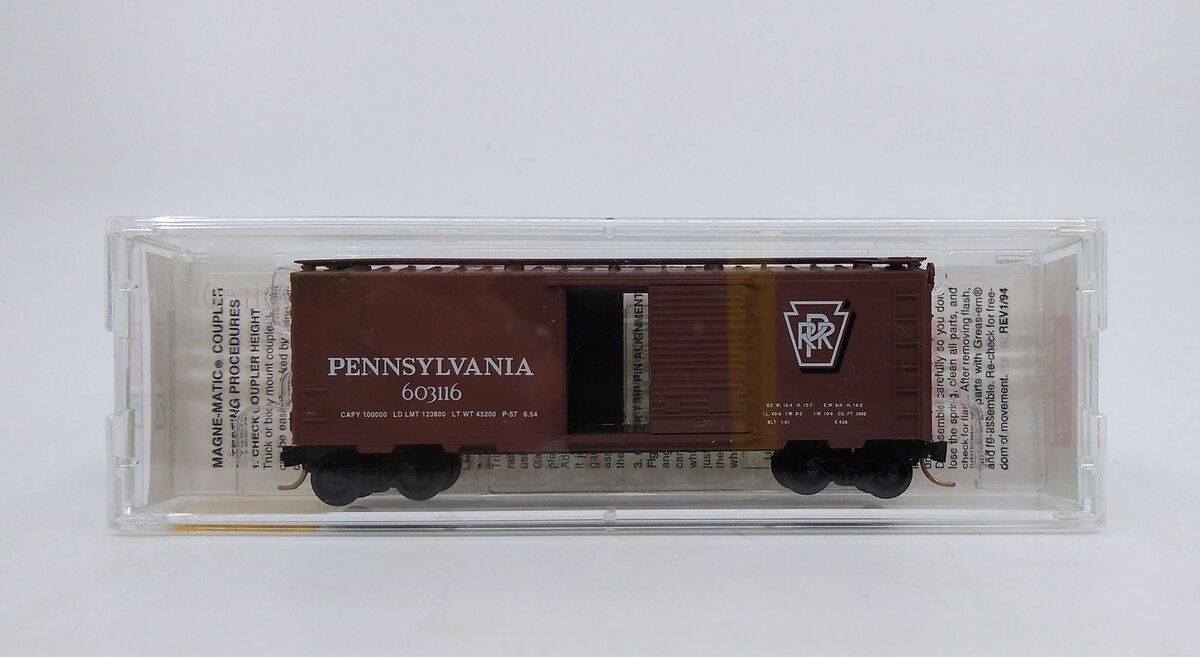 Micro-Trains 02000780 N Pennsylvania 40' Standard Single Door Boxcar #603116
