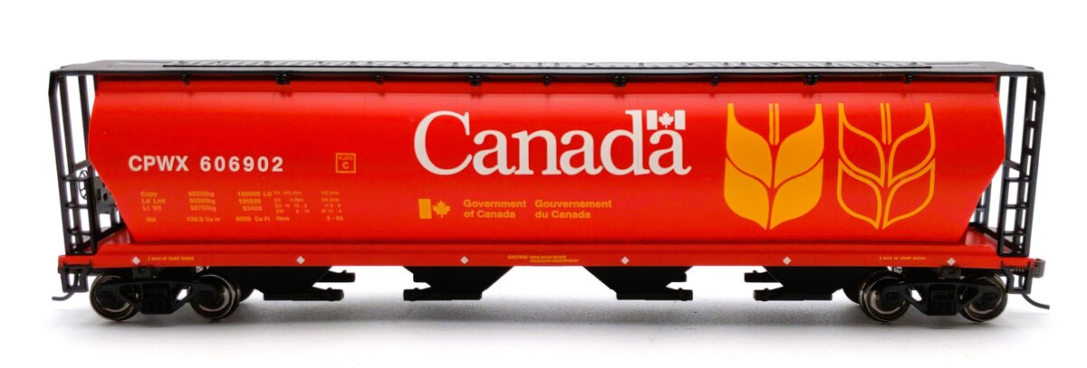Bachmann 19131 HO Canada Grain 4-Bay Cylindrical Grain Hopper #606902