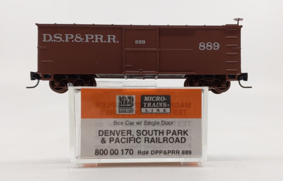 Micro-Trains 80000170 Nn3 DSP&PRR 30' Single Door Boxcar #889 – Trainz