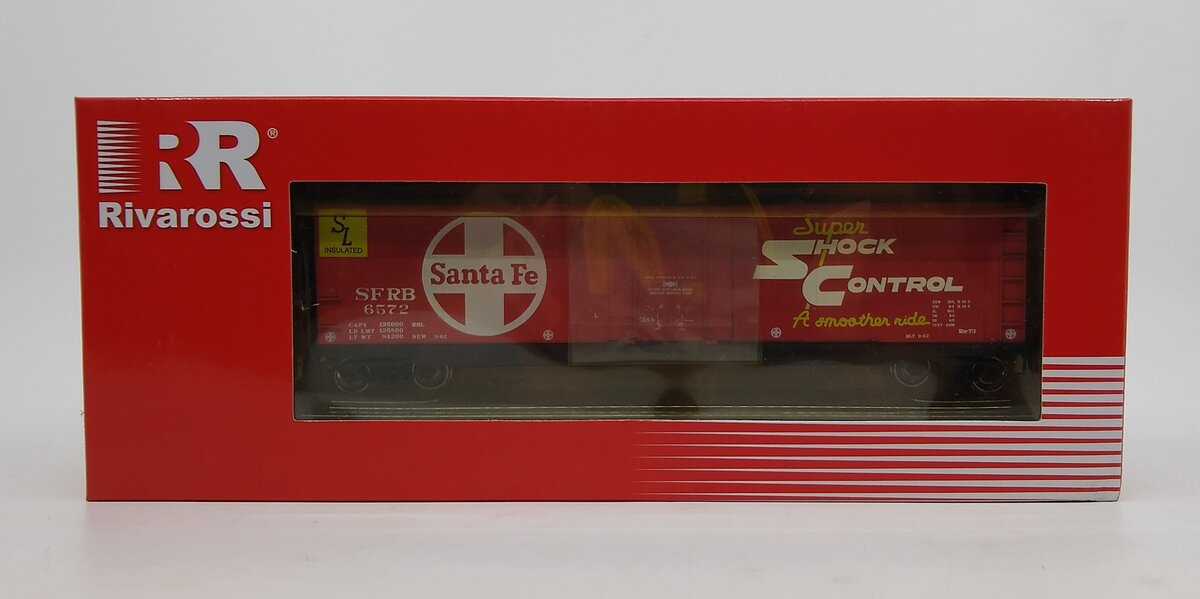 Rivarossi HR6335 HO Santa Fe Railroad SFRB Box Car Plug Door #6572