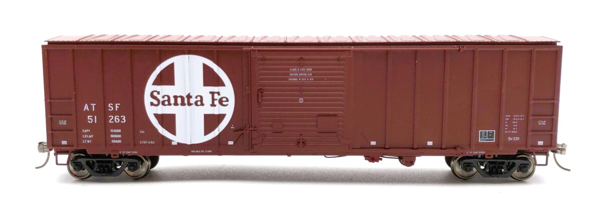 Walthers 910-2101 HO ATSF 50' ACF Exterior Post Boxcar #51263