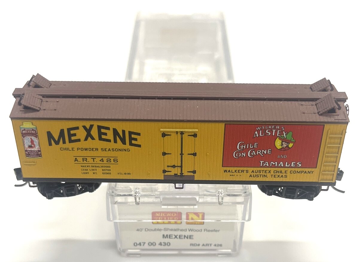 Micro-Trains 04700430 N ART Mexene 40' Double Sheathed Wood Reefer #426