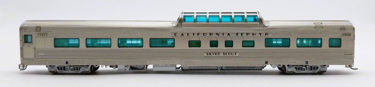 Broadway Limited 538 HO WP Silver Scout California Zephyr Vista Dome #816