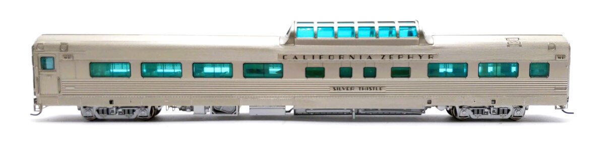 Broadway Limited 1496 HO WP Silver Thistle California Zephyr Vista Dome Car #817