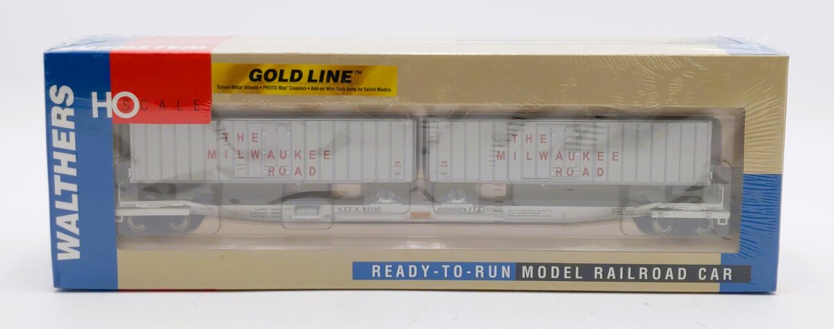 Walthers 932-240856 HO NIFX Gold Line Mark III Flexi-Van Flat (Set of 2)