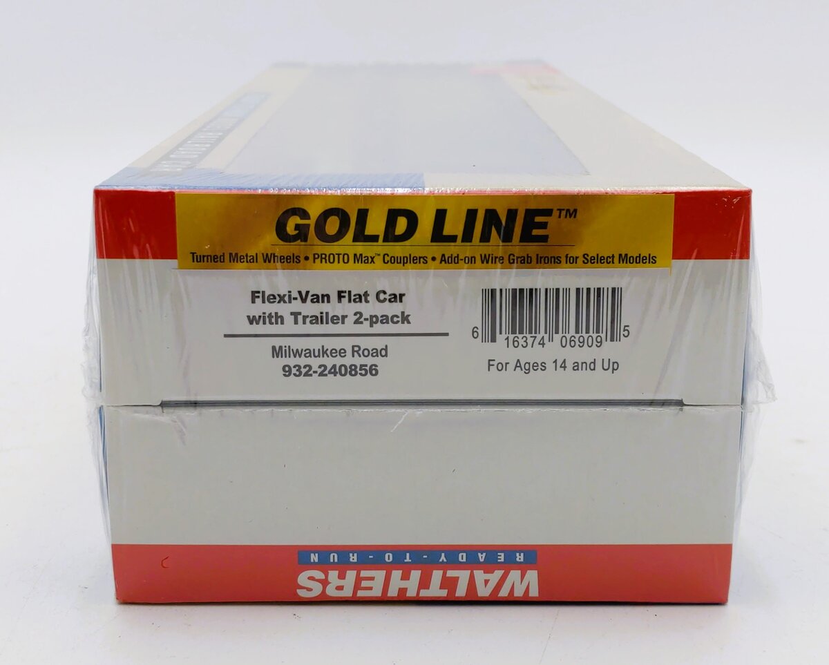 Walthers 932-240856 HO NIFX Gold Line Mark III Flexi-Van Flat (Set of 2)