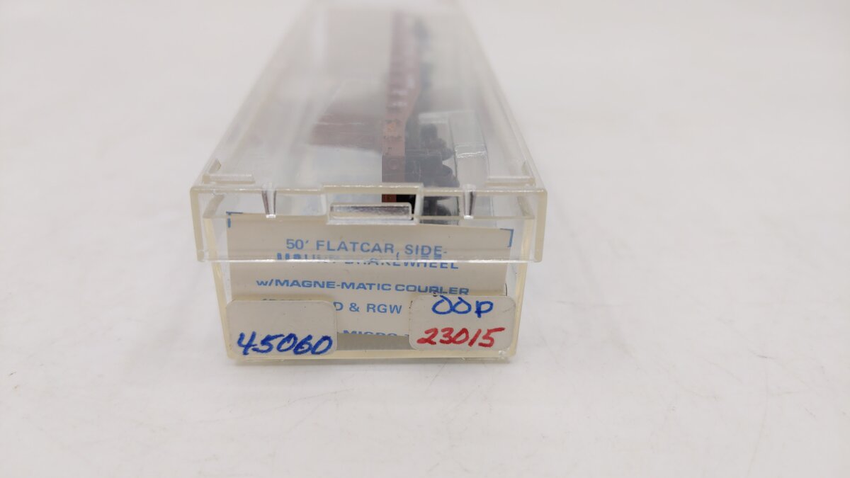 Micro-Trains 04500060 N D&RGW 50' Fishbelly Side Flatcar #23019