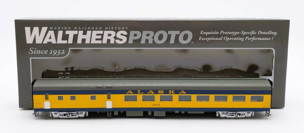 Walthers 920-11700 HO Alaska Railroad 85' ACF Cafe-Lounge Car #4002