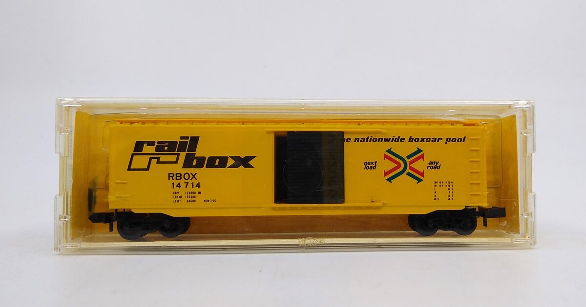 Micro-Trains 03100021 N Railbox 50' Standard Single Door Boxcar #14714 LN/Box