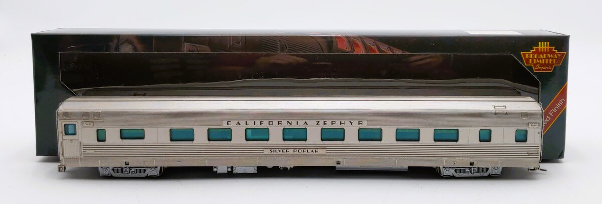 Broadway Limited 1521 HO WP Silver Poplar California Zephyr Sleeper Car #872