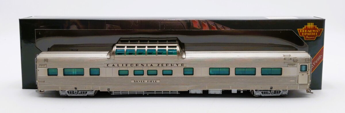 Broadway Limited 1497 HO CB&Q Silver Rifle California Zephyr Vista