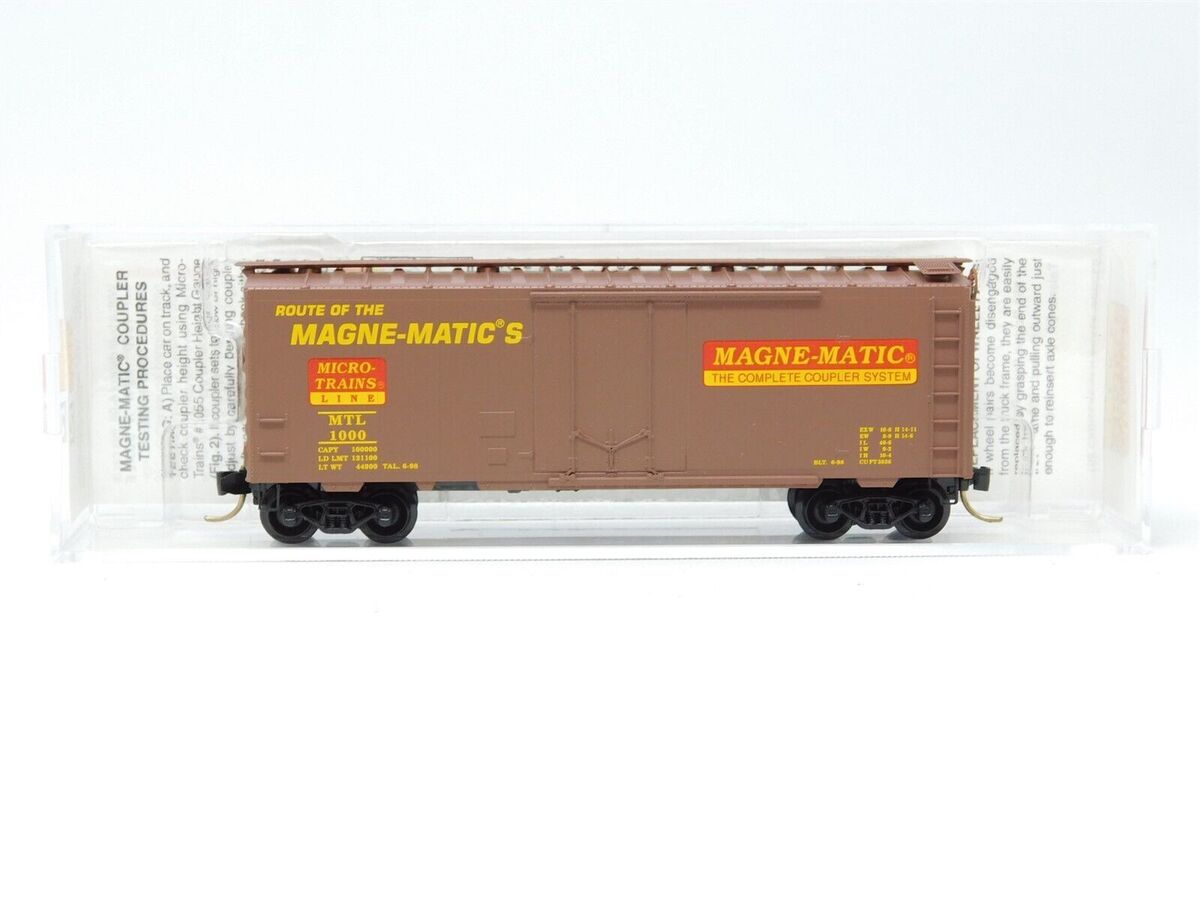 Micro-Trains 02100220 N MTL Route of the Magne-Matic 40' Plug Door Boxcar #1000