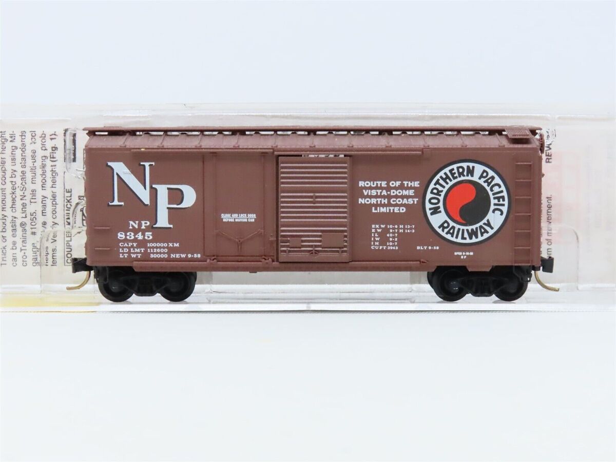 Micro-Trains 02200040 N Northern Pacific 40' Plug & Sliding Door Boxcar #8345