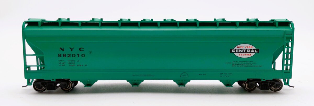 Bachmann 17520 HO New York Central 56' ACF Center-Flow Covered Hopper #892010