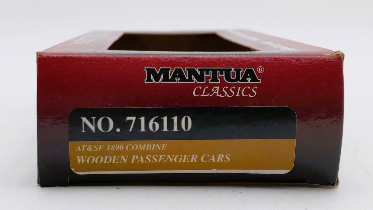 Mantua 716110 HO Scale AT&SF 1890 Wood Passenger Combine Car #205
