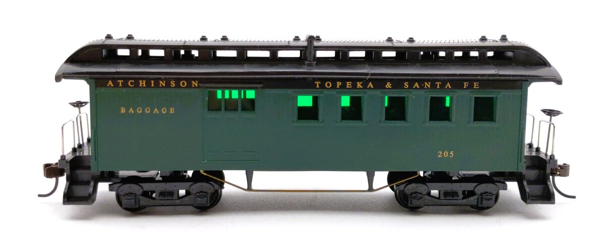 Mantua 716110 HO Scale AT&SF 1890 Wood Passenger Combine Car #205