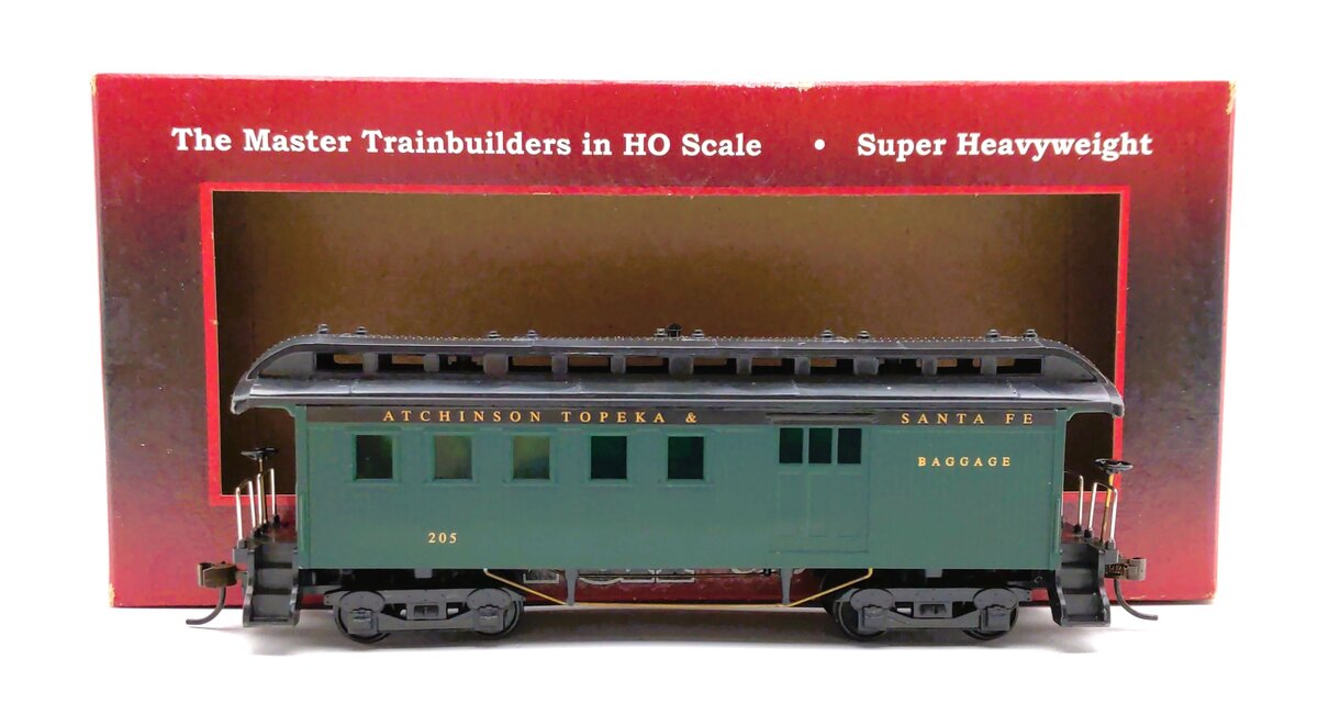 Mantua 716110 HO Scale AT&SF 1890 Wood Passenger Combine Car #205