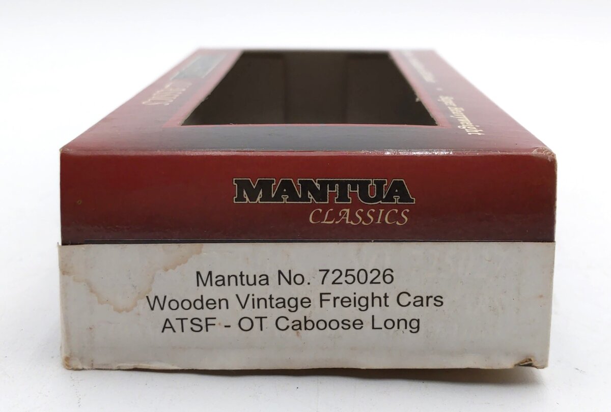Mantua 725026 HO Scale AT&SF Long Wood Freight Caboose #202