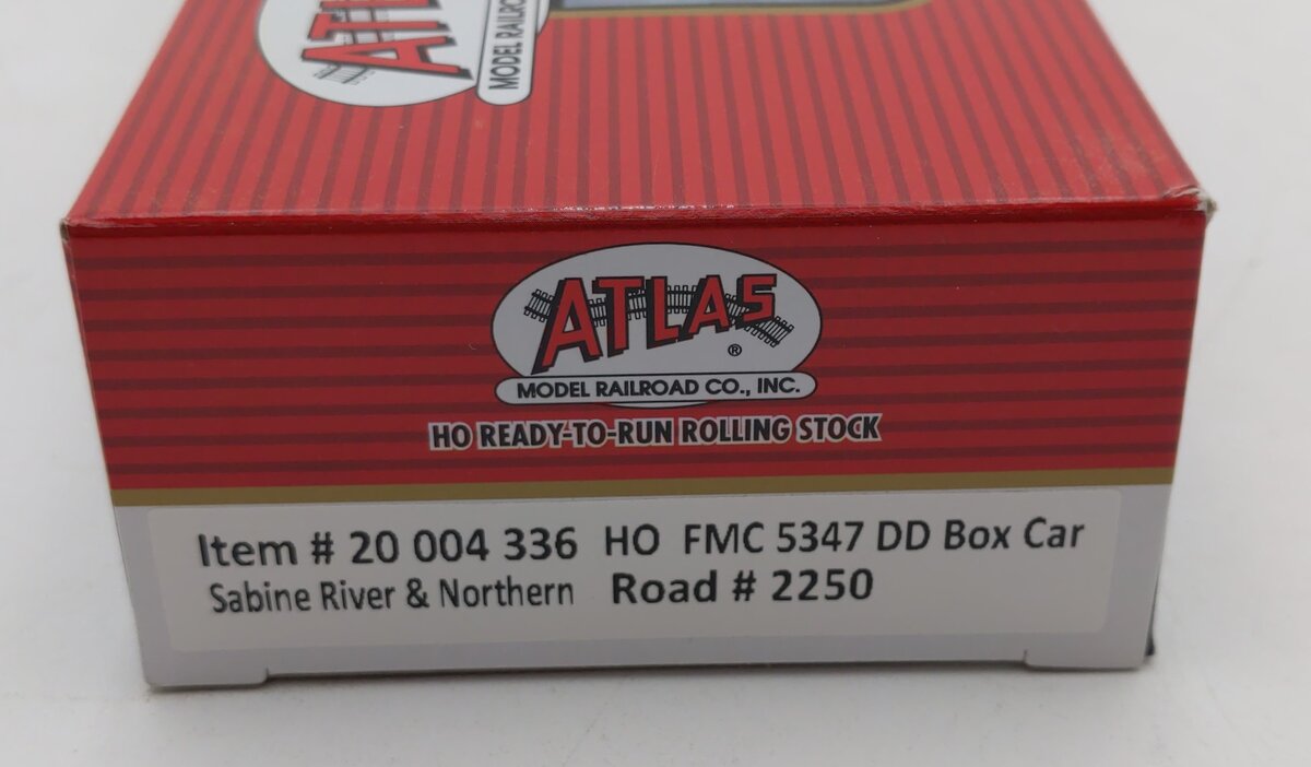 Atlas 20004336 HO Sabine River & Northern FMC 5347 Double Door Box Car #2250