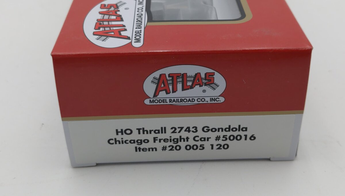Atlas 20005120 HO Chicago Freight Car CRDX RTR Thrall 2743 Gondola #50016