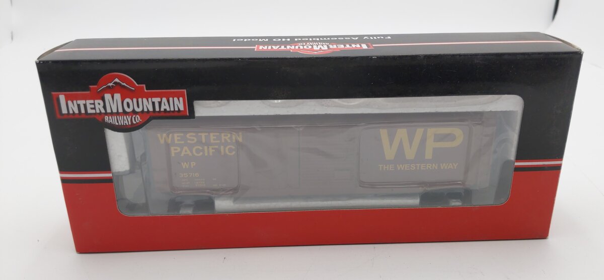 InterMountain 45614-01 HO Western Pacific 50' Double Door Box Car # 35716