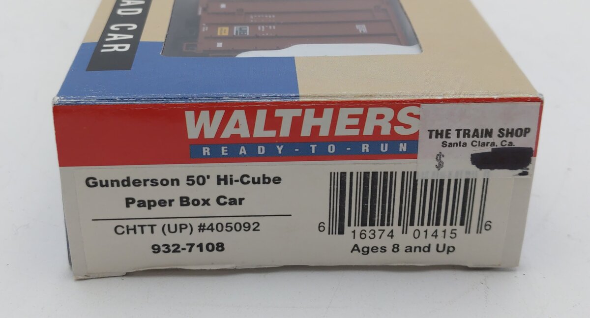 Walthers 932-7108 HO CHTT Gunderson 50' Hi-Cube Paper Box Car #405092 LN/Box