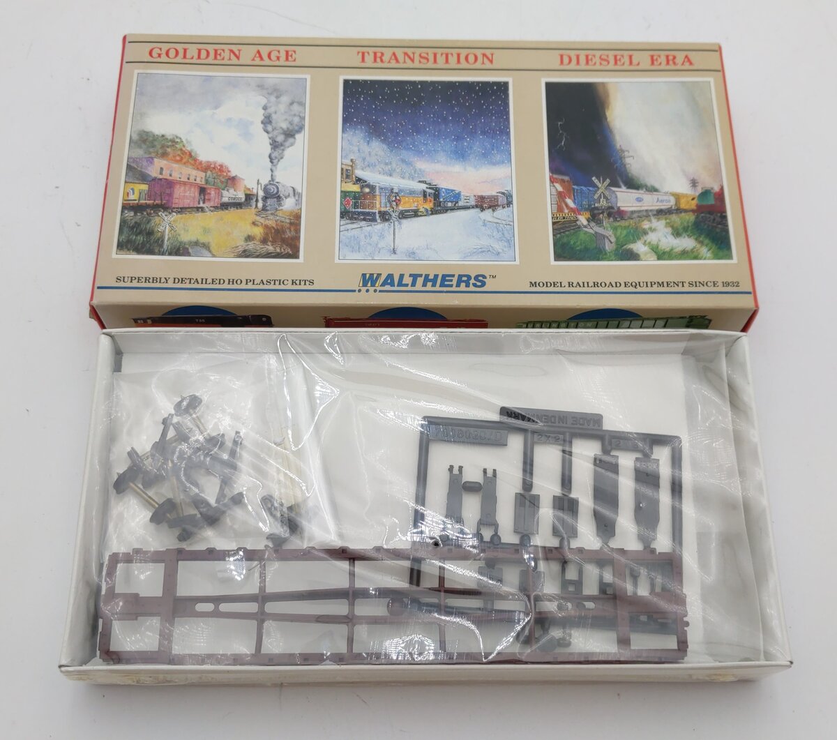 Walthers 932-3754 HO #92762 Santa Fe 54' GSC Flat Car Model Kit