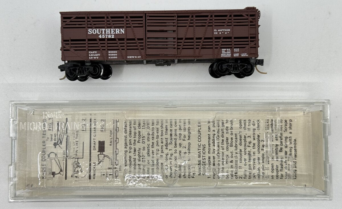 Micro-Trains 03500060 N Southern 40' Despatch Stock Car #45782 LN/Box