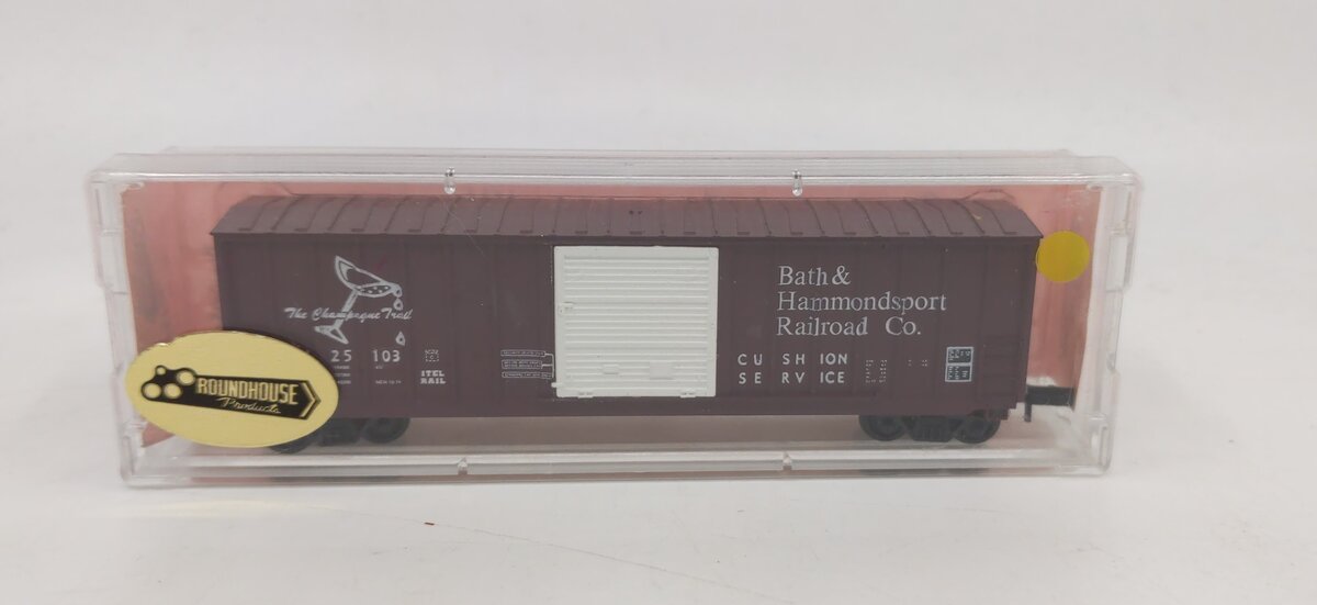Roundhouse 8318 N Scale Berwick - Bath & Hammondsport 50' Boxcar #25103 LN/Box