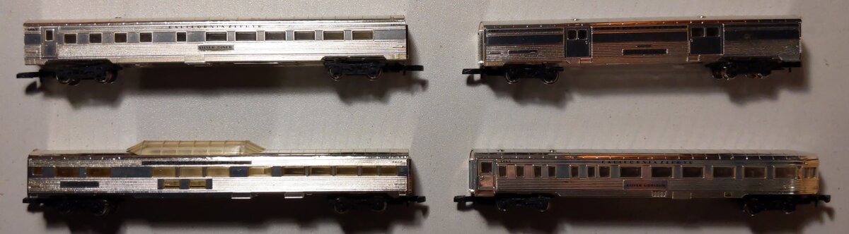 Marklin 8189 Z Scale 50th Anniversary Silver-Plate California Zephyr Train Set LN/Box