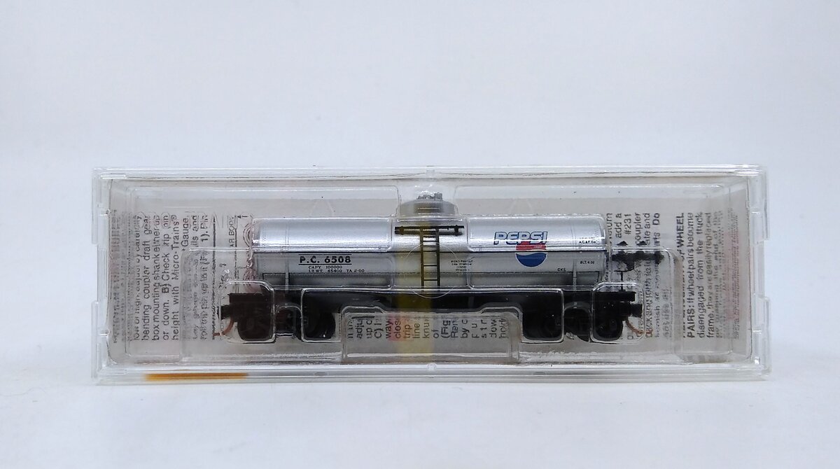 Micro-Trains 06500450 N Pepsi-Cola 30' Single Dome Tank Car #6508