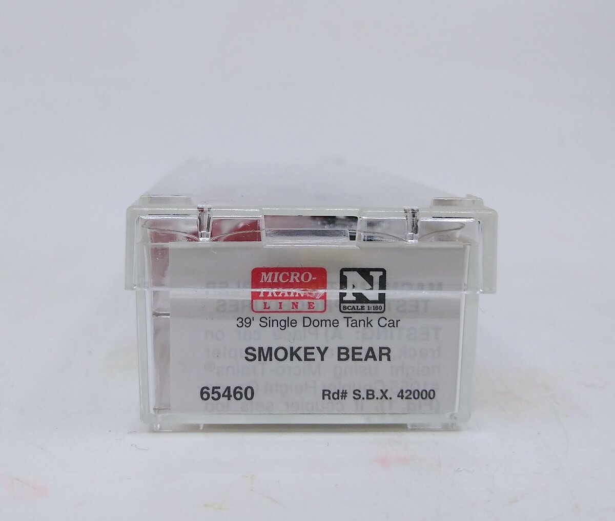 Micro-Trains 06500460 N Smokey Bear 39' Single Dome Tank Car #42000 LN/Box