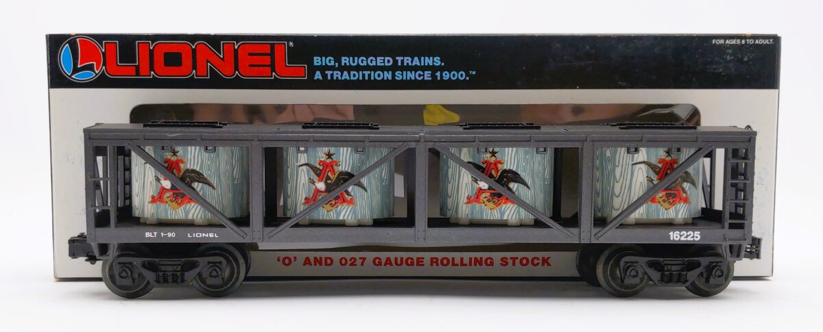 Lionel 6-16225 O Gauge Budweiser Vat Car #16225 LN/Box